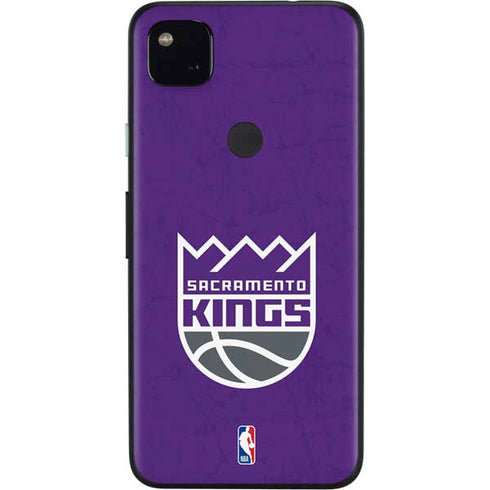 NBA Sacramento Kings Distressed Google Pixel 4a Skin